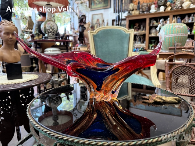 Стъклена купа MURANO №7401, снимка 4 - Антикварни и старинни предмети - 51893764