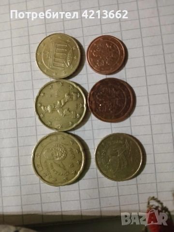 рядко срещани Евро монети грешни в матрицата иот първите 1999г за колекционери , снимка 2 - Нумизматика и бонистика - 53380022