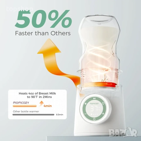 Нагревател за шишета Momcozy MW03 – Смарт контрол (Като нов)  Продавам интелигентен нагревател за..., снимка 2 - Други - 53328351