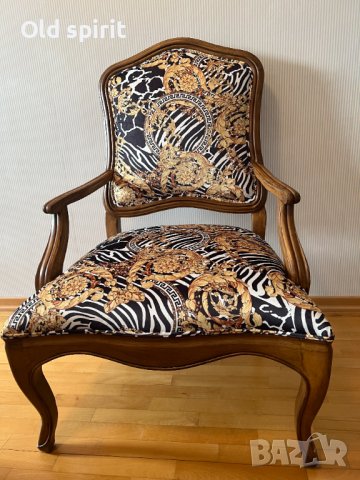 Антикварно кресло в стил NEO BAROQUE, снимка 3 - Антикварни и старинни предмети - 43355995