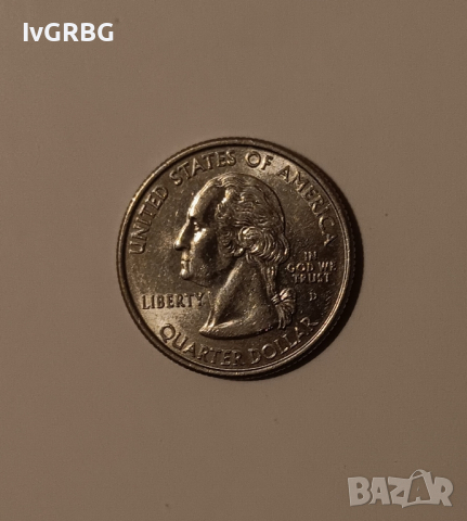 1/4 долар САЩ 2006 Невада 25 цента СЕРИЯТА С ЩАТИТЕ Монета Америка , снимка 2 - Нумизматика и бонистика - 44885370