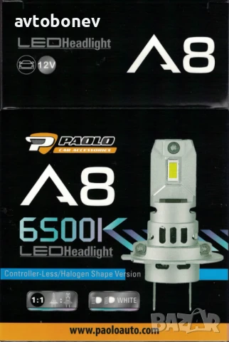 LED крушки A8 - H3 - 6500K - 12V/36W, к-т/2бр/, снимка 5 - Аксесоари и консумативи - 50805922