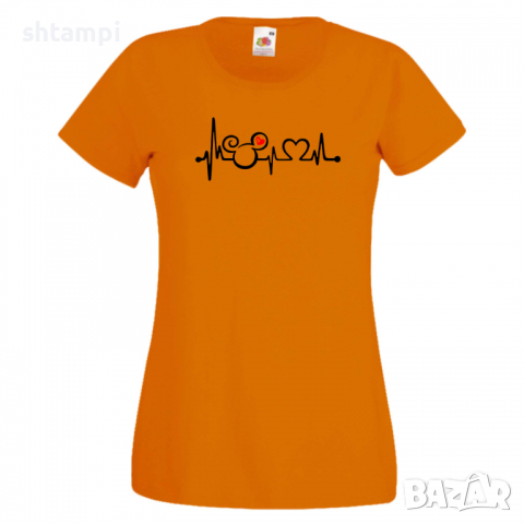 Дамска тениска Mickey Love Heartbeat 1 Мини Маус,Микки Маус.Подарък,Изненада,, снимка 7 - Тениски - 36526325