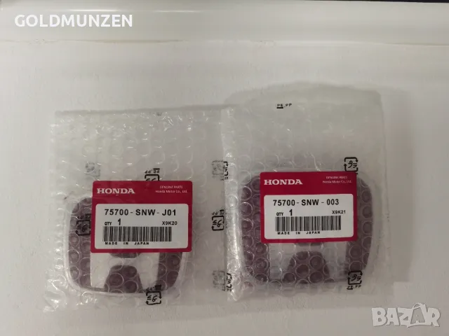 Червени емблеми за Honda