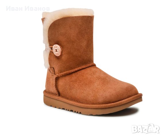 оригинални боти/ ботуши UGG Bailey Button II (Big Kids) номер 33-34-4-35, снимка 5 - Бебешки боти и ботуши - 43645578