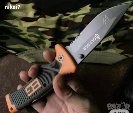 ловен нож тактически GERBER за оцеляване комбинирано острие мега здрав , снимка 7 - Ножове - 37642918