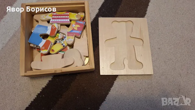 Комплект дървени играчки, часовник, книжка, снимка 9 - Други - 47562379