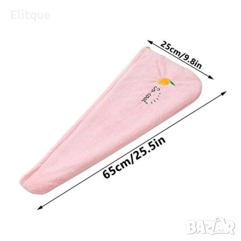 Кърпа за коса с бързо съхнене (2 броя), снимка 11 - Хавлиени кърпи - 52853322