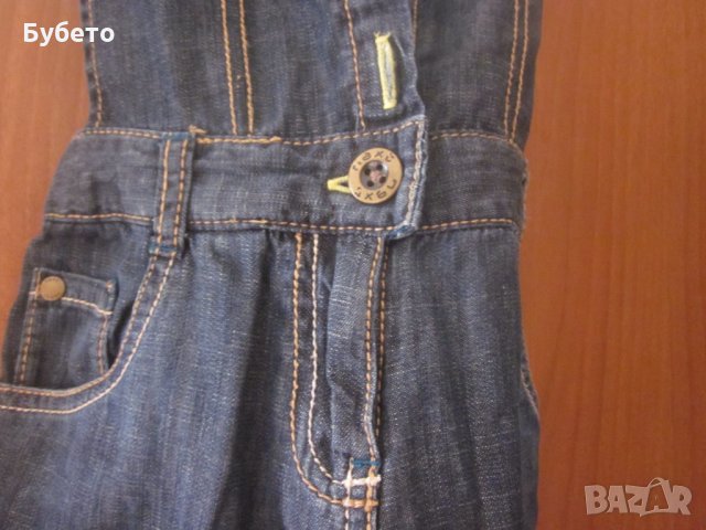 Дънков гащеризон на NEXT, снимка 6 - Детски панталони и дънки - 27226176