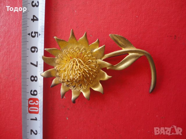 Позлатена брошка 2, снимка 2 - Други - 40082674
