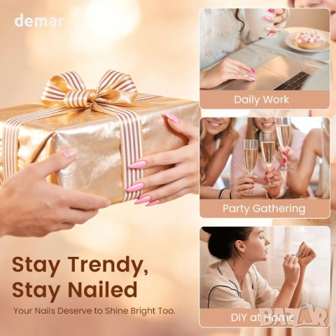 Комплект гел лакове за нокти PHOENIXY, 48W UV лампа, 35 цвята + 5 покрития, подарък за жени, снимка 8 - Продукти за маникюр - 53534146