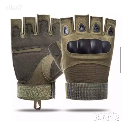 тактически ръкавици военни с протектори самозащита стрелба лов airsoft, снимка 4 - Оборудване и аксесоари за оръжия - 42944132