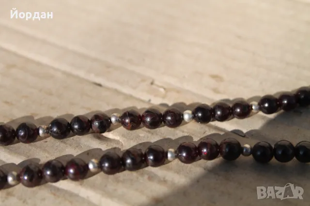 Колие от сребро и гранат, снимка 5 - Колиета, медальони, синджири - 49085057