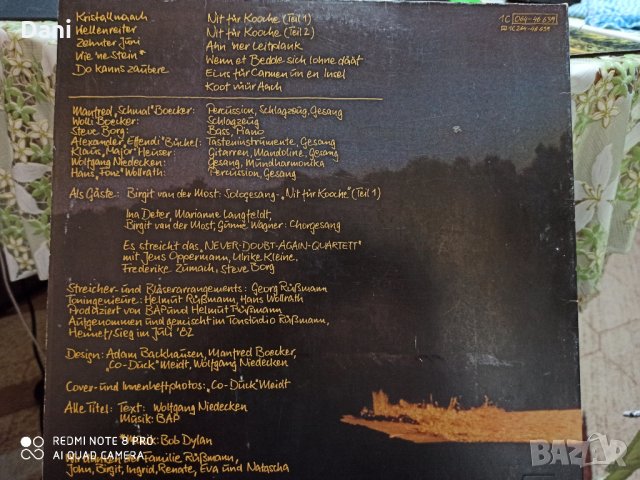 LP - BAP – Vun Drinne Noh Drusse, снимка 5 - Грамофонни плочи - 32521810