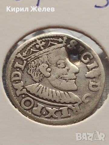 Сребърна монета 3 гроша 1591г. Сигизмунд трети ПОЛША за КОЛЕКЦИОНЕРИ 13764, снимка 2 - Нумизматика и бонистика - 42999613