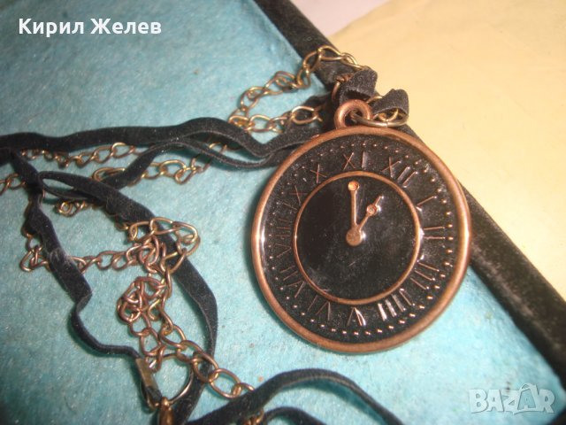 МЕСИНГОВ АРТ ВИНТИДЖ МЕДАЛЬОН - ЧАСОВНИК 6849, снимка 5 - Колиета, медальони, синджири - 35518108