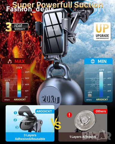 Нова Поставка за мобилен телефон за автомобил кола универсална стойка, снимка 7 - Селфи стикове, аксесоари - 37394709