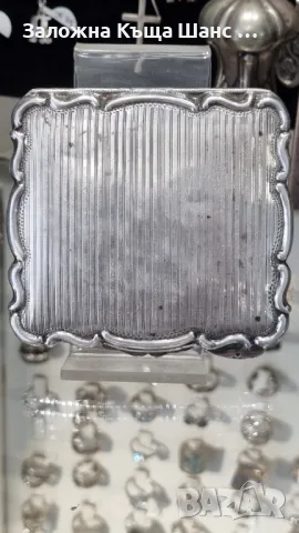 Vintage сребърна пудриера проба 900, снимка 3 - Антикварни и старинни предмети - 49319248