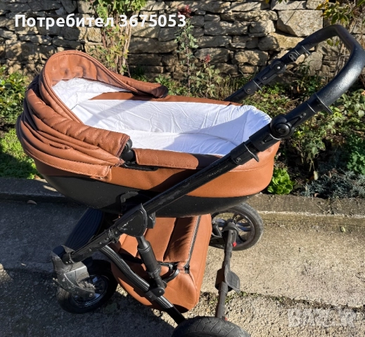 Продавам детска количка 2 в 1 – кош за новородено + летен кош, снимка 3 - Детски колички - 52527631