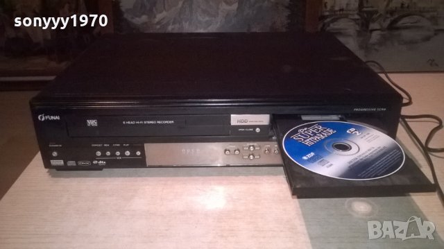 funai t3c-d8182db-dvd/hdd/video 6head hi-fi-внос швеицария