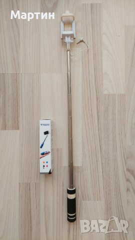 Селфи Стик с кабел, телескопичен 60см, снимка 4 - Селфи стикове, аксесоари - 38994190