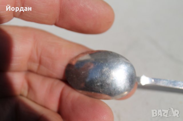 Сребърна лъжица , снимка 5 - Прибори за хранене, готвене и сервиране - 34756924