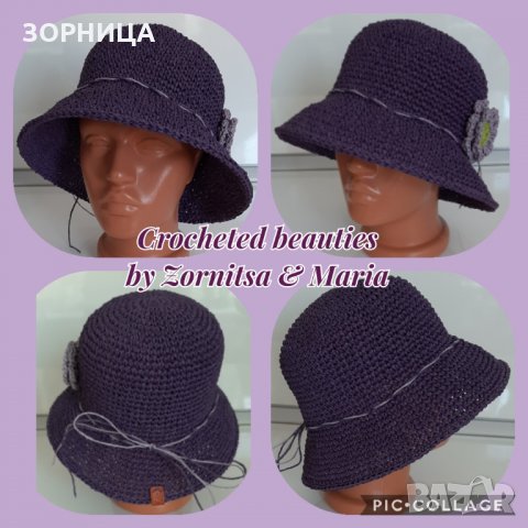 Плетена шапка Панама, снимка 2 - Шапки - 33038149