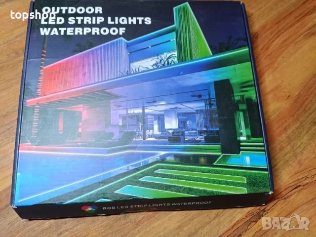 AILBTON 200 фута външни LED ленти, водоустойчиви, IP68 външни LED ленти, водоустойчиви с Bluetooth.., снимка 15 - Лед осветление - 51636497