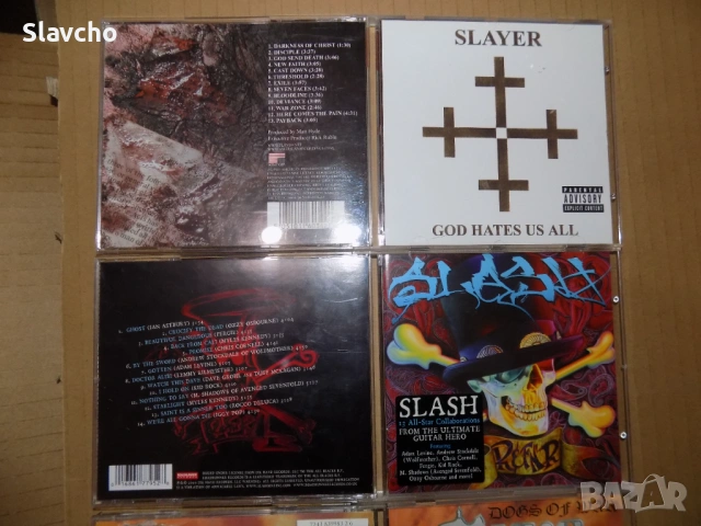 Компакт диск на -Slayer–God Hates Us All/Slash -R&Fn'R /Saxon –Dogs Of War/Sacrilegium–Wicher, снимка 9 - CD дискове - 39457676