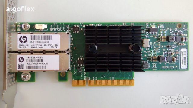 10Gb HPE 546SFP+/Mellanox ConnectX 3 PRO PCIe 3.0 x8 DP Мрежов Адаптер, снимка 2 - Други - 37912681