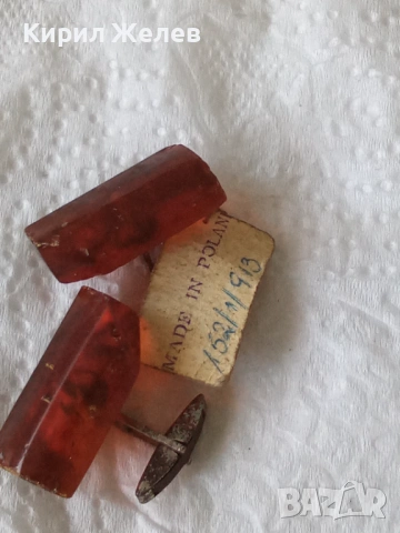 Ръкавели кехлибарени 53428, снимка 2 - Антикварни и старинни предмети - 53530746