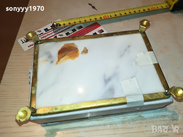 МРАМОРНА КУТИЯ С ОБКОВ 1101231100, снимка 17 - Антикварни и старинни предмети - 39263979