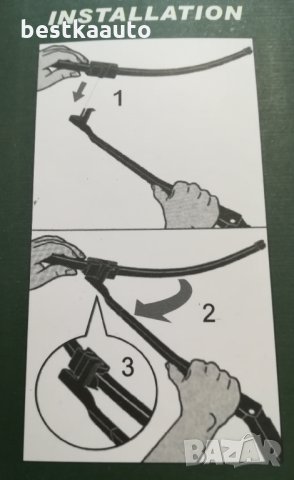 Комплект чистачки за предно стъкло 5-та серия BMW F10 F11 F07 7-серия F01 F02 F03 F04, снимка 6 - Аксесоари и консумативи - 27851243