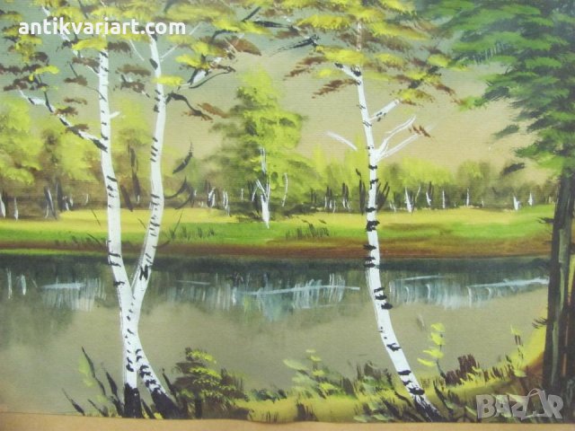 20-те Оригинална Картина акварел пейзаж, снимка 2 - Картини - 26256362