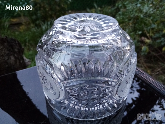 Руска кристална купа / ледарка, снимка 6 - Антикварни и старинни предмети - 52542332