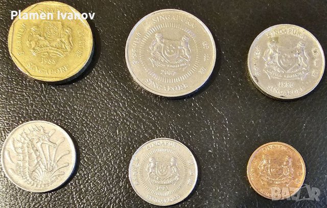 Продавам Стари монети от Сингапур в добро състояние., снимка 2 - Нумизматика и бонистика - 40195905