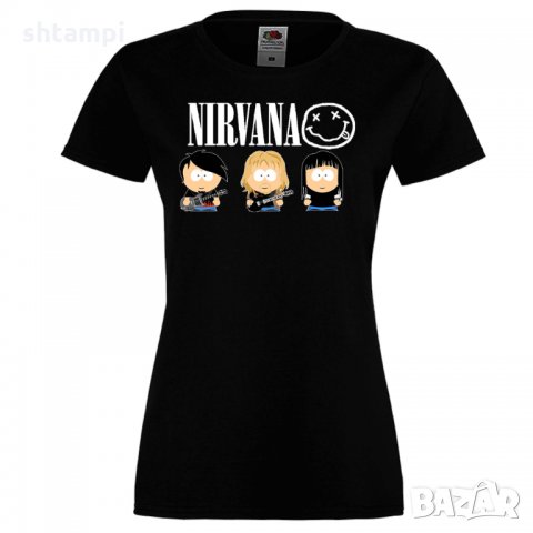 Дамска тениска Nirvana 1, снимка 2 - Тениски - 32875323
