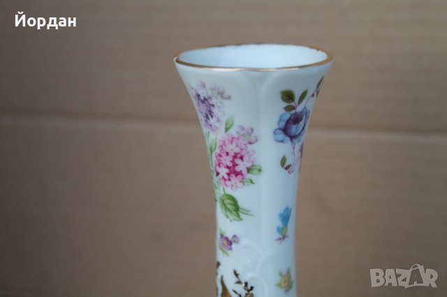 Френска порцеланова ваза ''Limoges'', снимка 6 - Антикварни и старинни предмети - 43479222