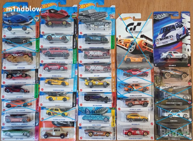 Метални колички Hot Wheels и Matchbox