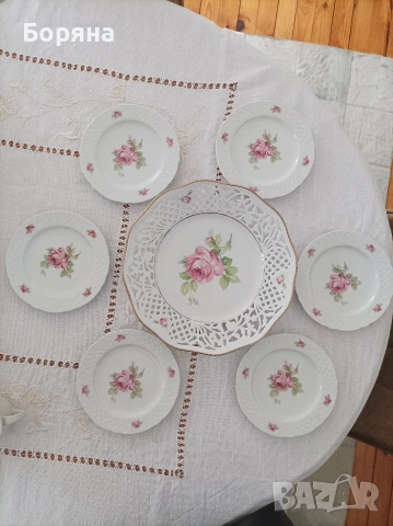 Сервиз за торта порцелан Schumann , снимка 9 - Сервизи - 53594676