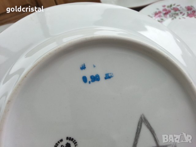 Стар български порцелан чинии, снимка 3 - Антикварни и старинни предмети - 36906381