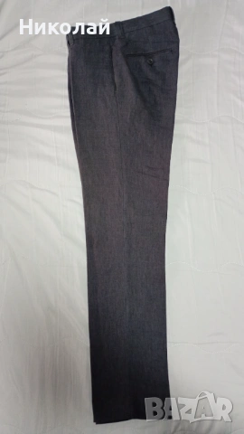 Мъжки костюм 100% лен + подарък, снимка 12 - Костюми - 53604922