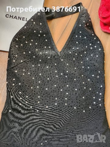 Луксозна рокля с камъни и гол гръб, снимка 2 - Рокли - 43036965