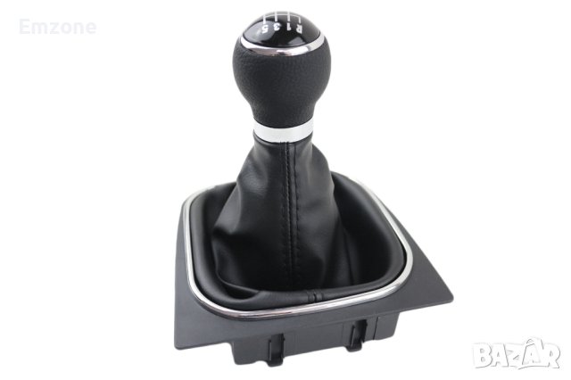 Топка за скоростен лост с кожен маншон и рамка за VW GOLF 5 V 6 VI EOS JETTA с 5 и 6 ск., снимка 7 - Аксесоари и консумативи - 40357205