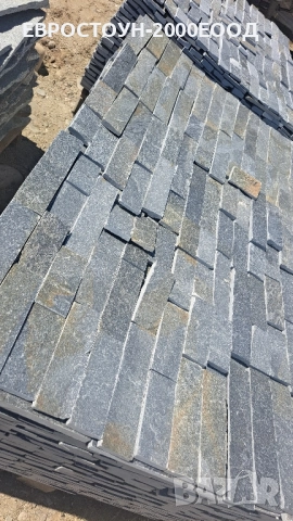 Черен гнайс графит оформен гладко 5см , снимка 4 - Облицовки - 51602547