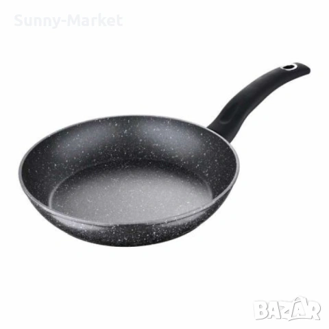 Тиган Goldmann, 26x5см., 20x4.3см., Алуминий, Мрам. покр., Черен., снимка 3 - Съдове за готвене - 53515715