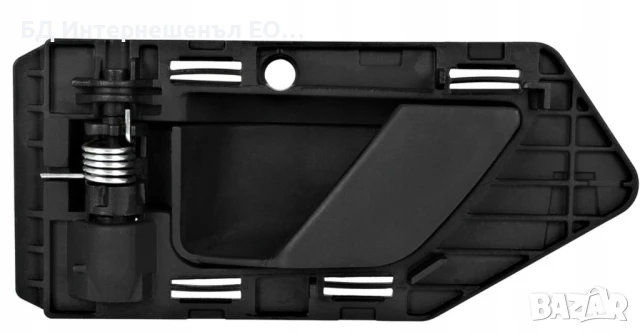9143.94 Вътрешна дръжка за врата CITROEN BERLINGO, PEUGEOT PARTNER, Лява врата, черна