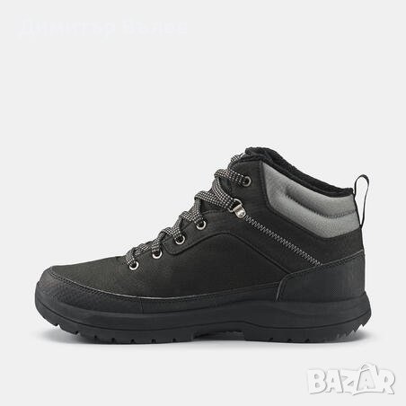 Мъжки непромокаеми туристически обувки за преходи QUECHUA sh100, черни, снимка 3 - Мъжки боти - 44016624