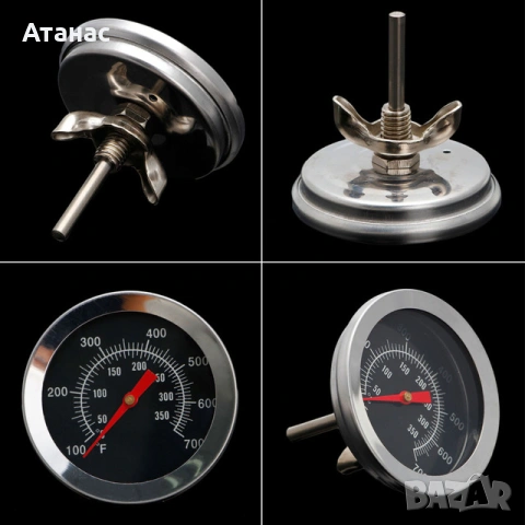 Термометър за пушилня, сушилня, грил, барбекю, снимка 2 - Барбекюта - 53427390