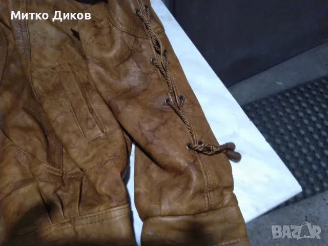 Salem CUIR VÉRITABLE  женско яке винтидж марково рокерско  естествена кожа размер №42, снимка 4 - Якета - 48428105